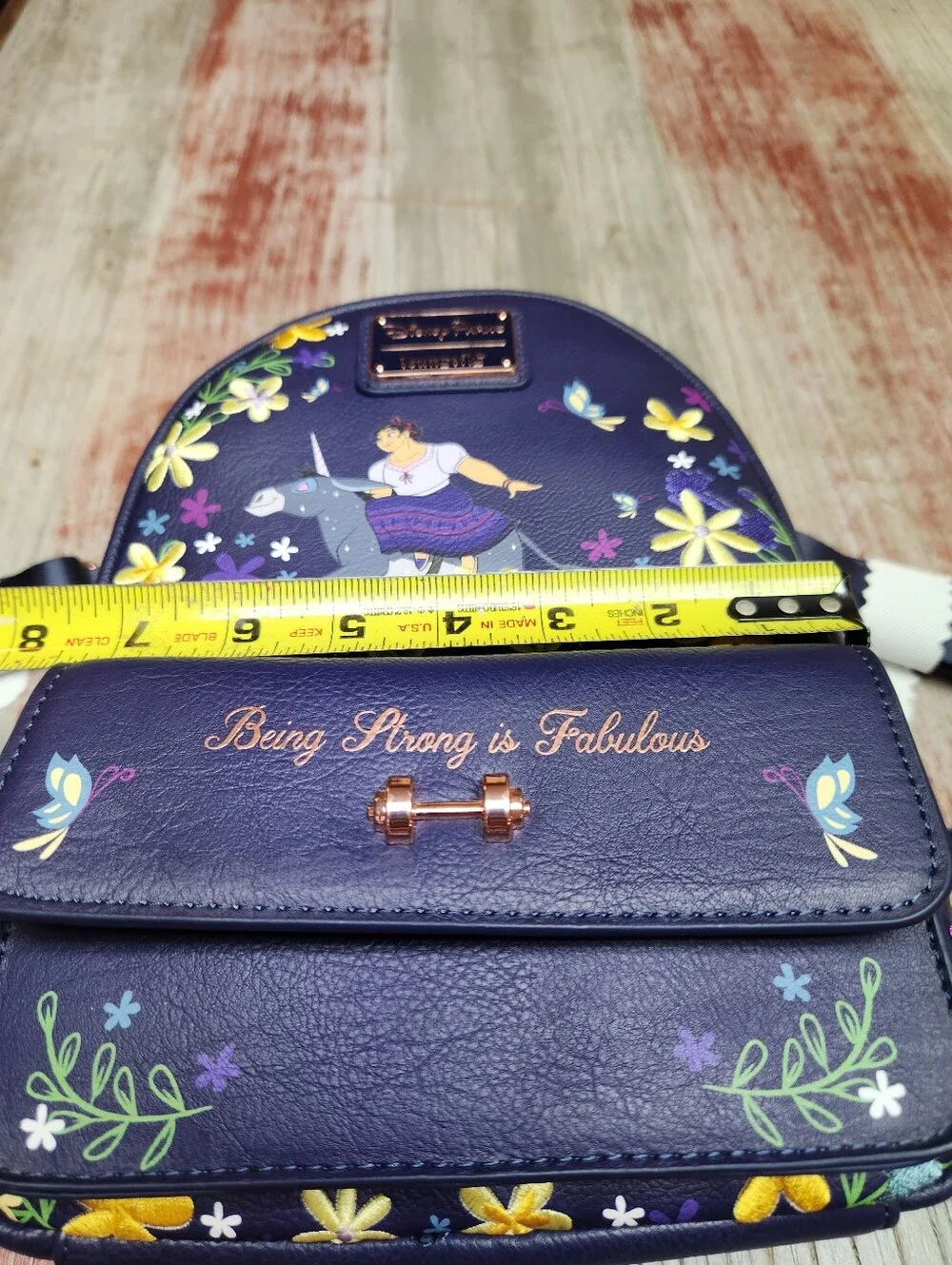 Disney Parks Loungefly Encanto Luisa mini backpack bag Strong is Fabulous NWT
